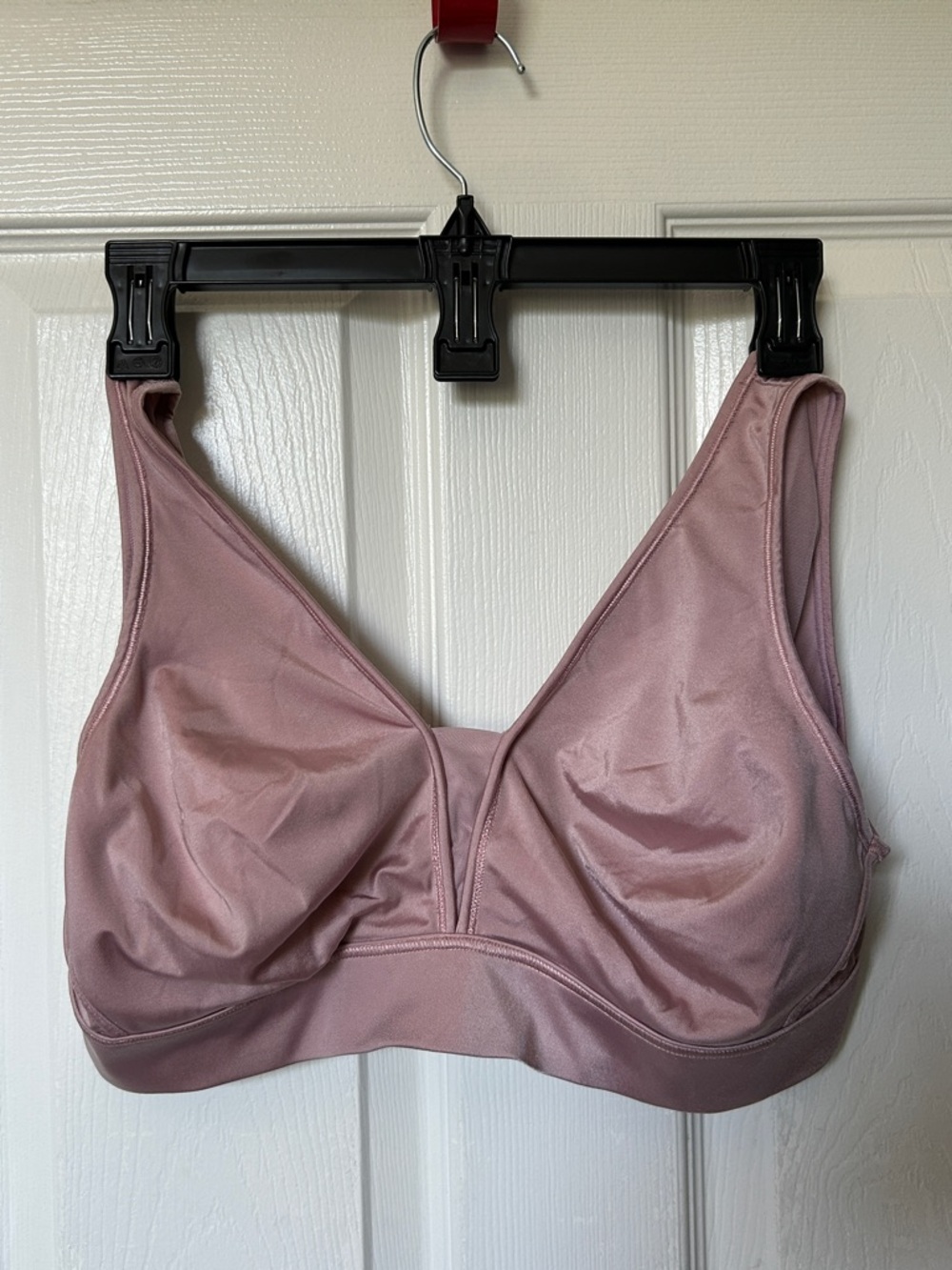 Jockey Forever Fit V-Neck Bra - lavender Rose size XL style #2997 USED